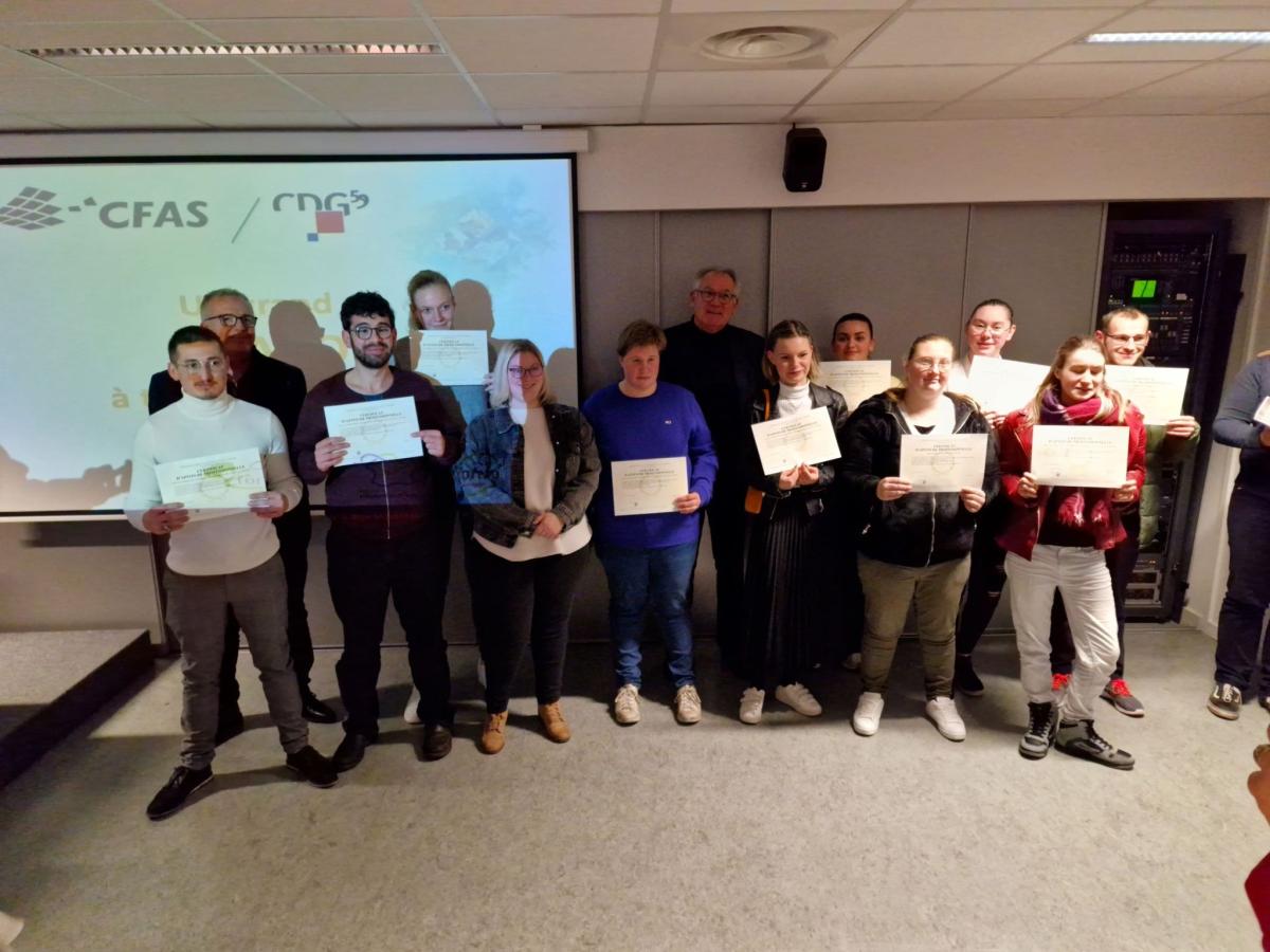 remise des diplômes au centre de gestion du rhône