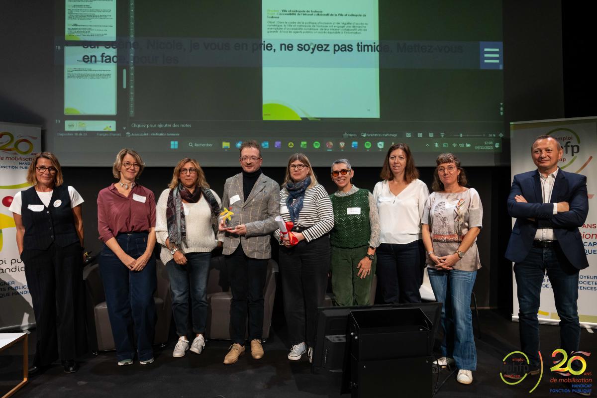 Photographie des lauréats dans la catégorie Accessibilité universelle
