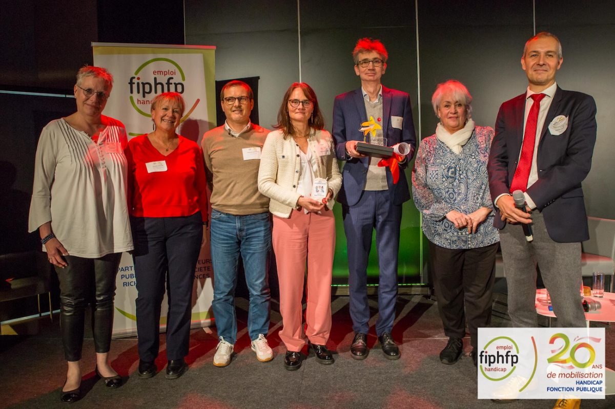 Equipe du Département de la Mayenne ayant reçu le trophée dans la Catégorie Communication