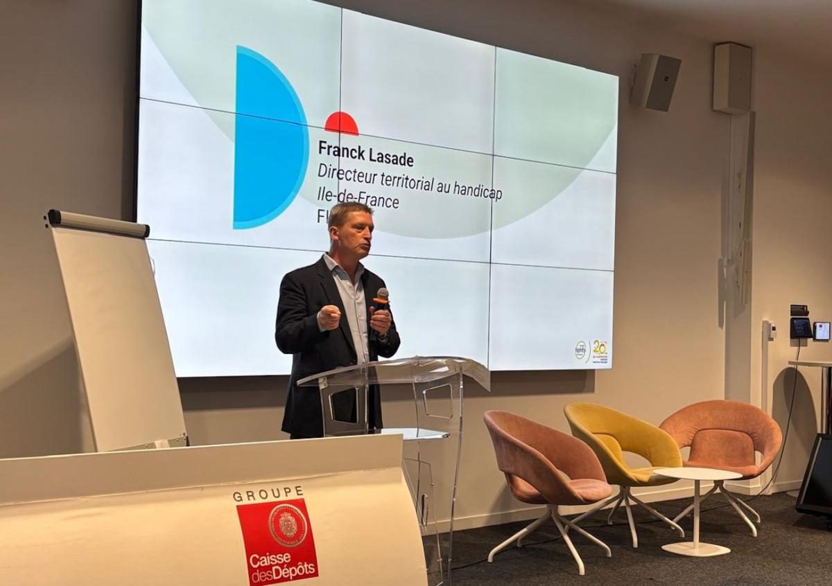 Franck Lasade, directeur territorial handicap du FIPHFP en Île-de-France