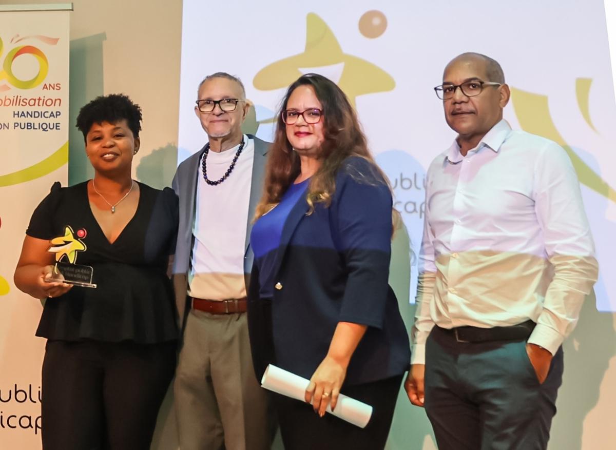 Equipe de la collectivité de Rémire-Montjoly, lauréats des trophées dans la catégorie Maintien dans l'emploi / Parcours professionnel