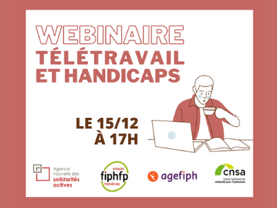 Webinaire : Télétravail et handicaps