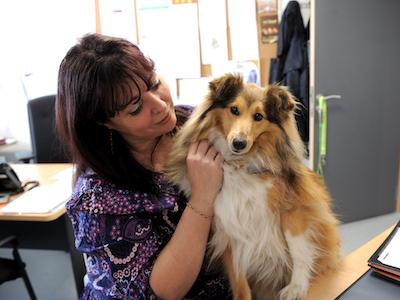 Marie Lisa Montero et son chien