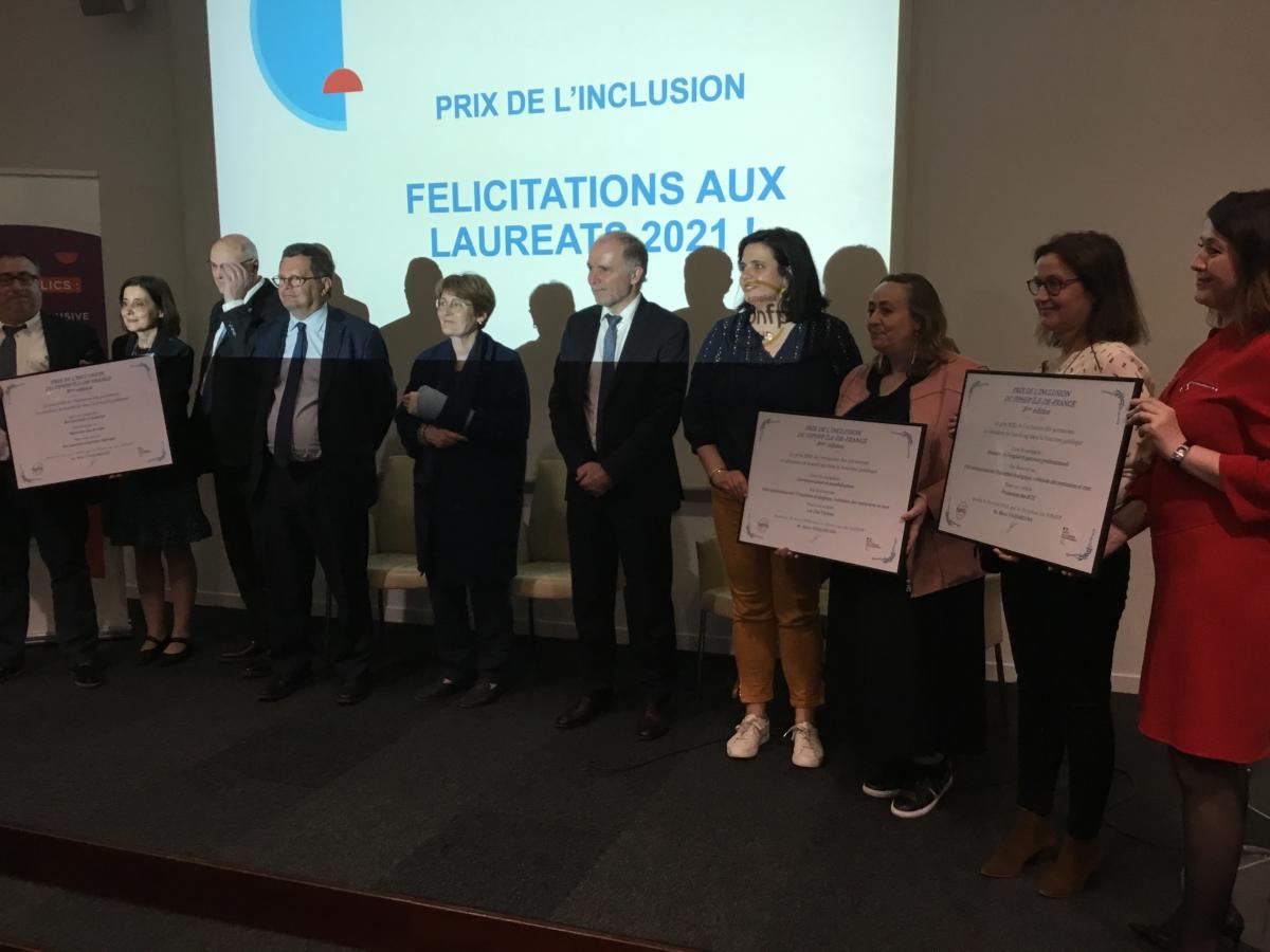 Lauréats des prix de l'inclusion 2021 d'Ile-de-France