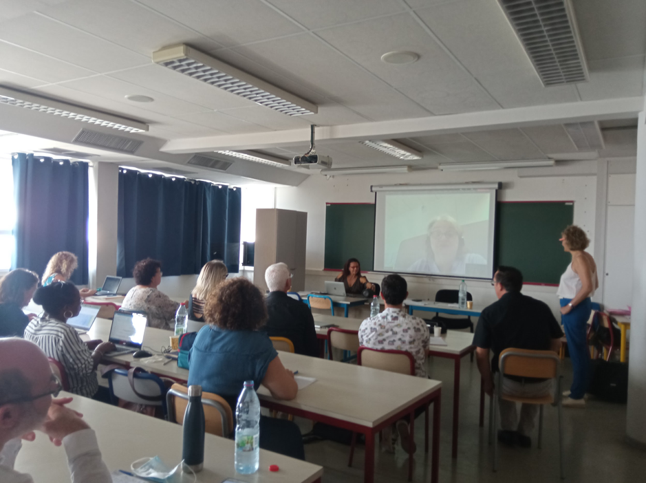 Visio-conférence de Catherine Auguste, à l'occasion de la réunion plénière du Handi-Pacte La Réunion