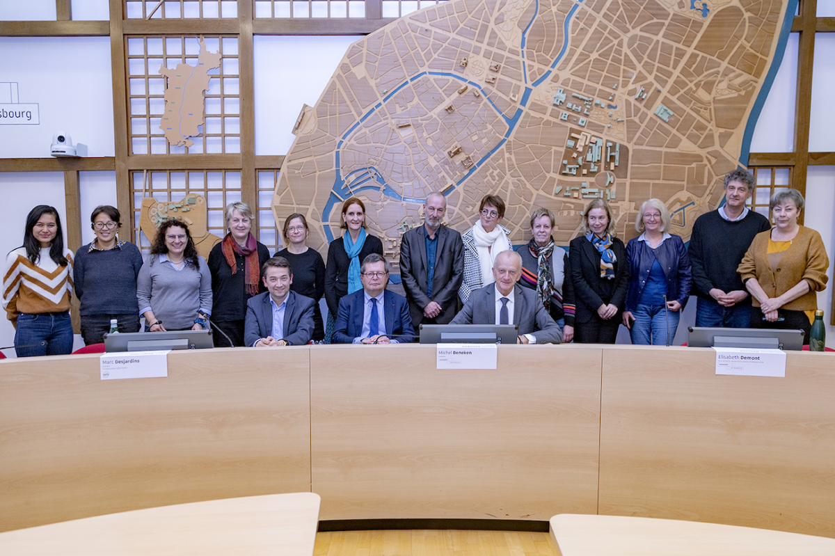 Signature de la convention avec l'Université de Strasbourg