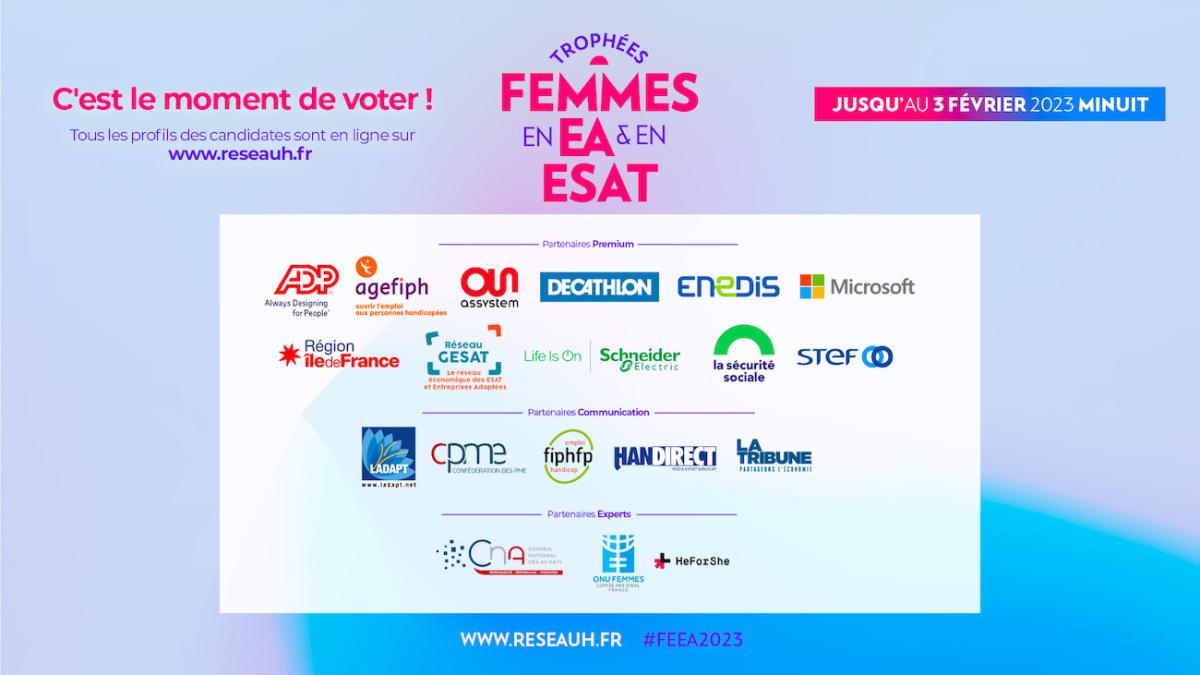 C'est le moment de voter pour les trophées des femmes en EA et ESAT, jusqu'au 3 février à minuit