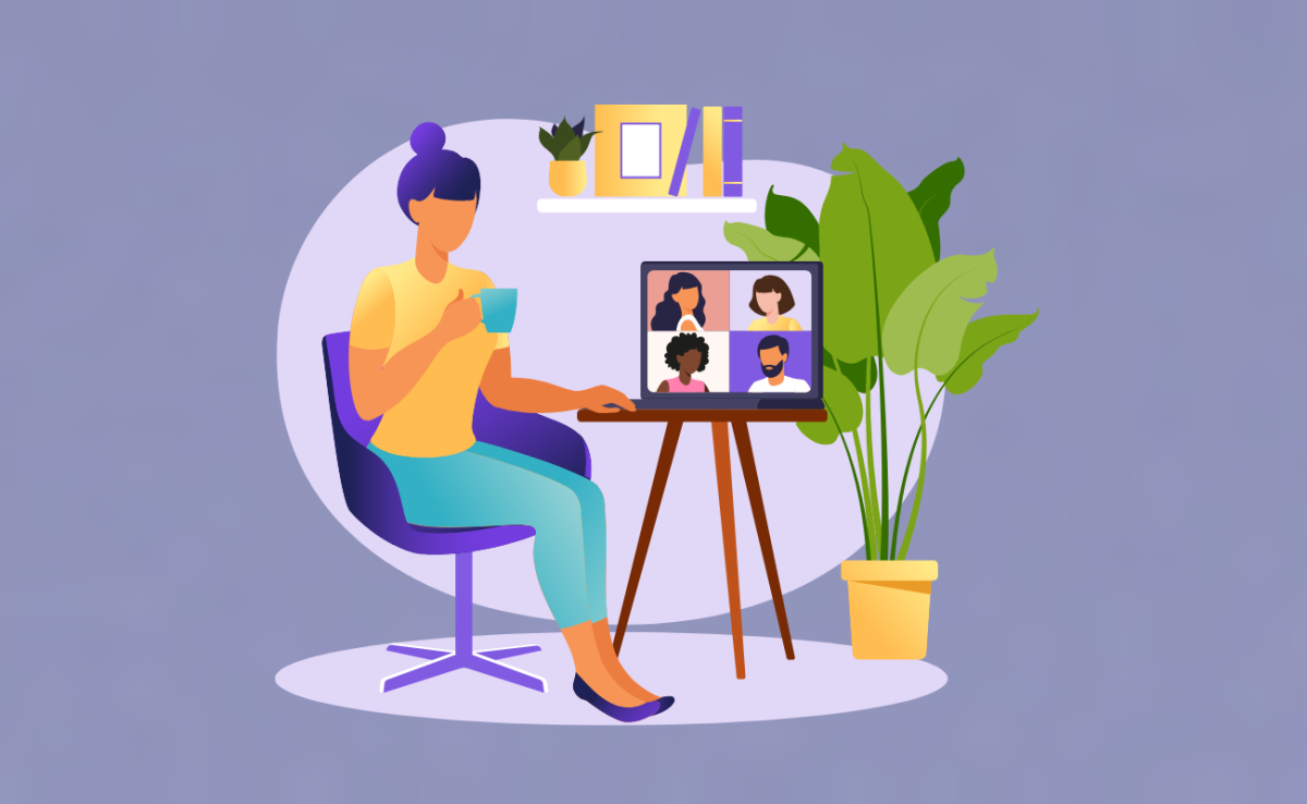 illustration d'un webinaire