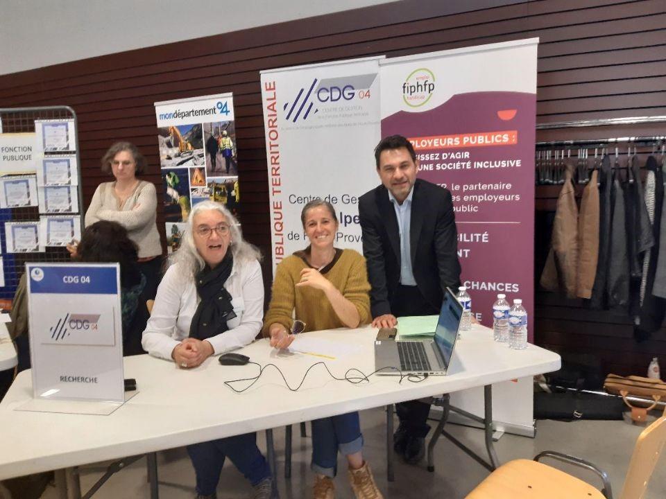 Audrey Berthalin, CDG04, et Thierry Allemand, DTH