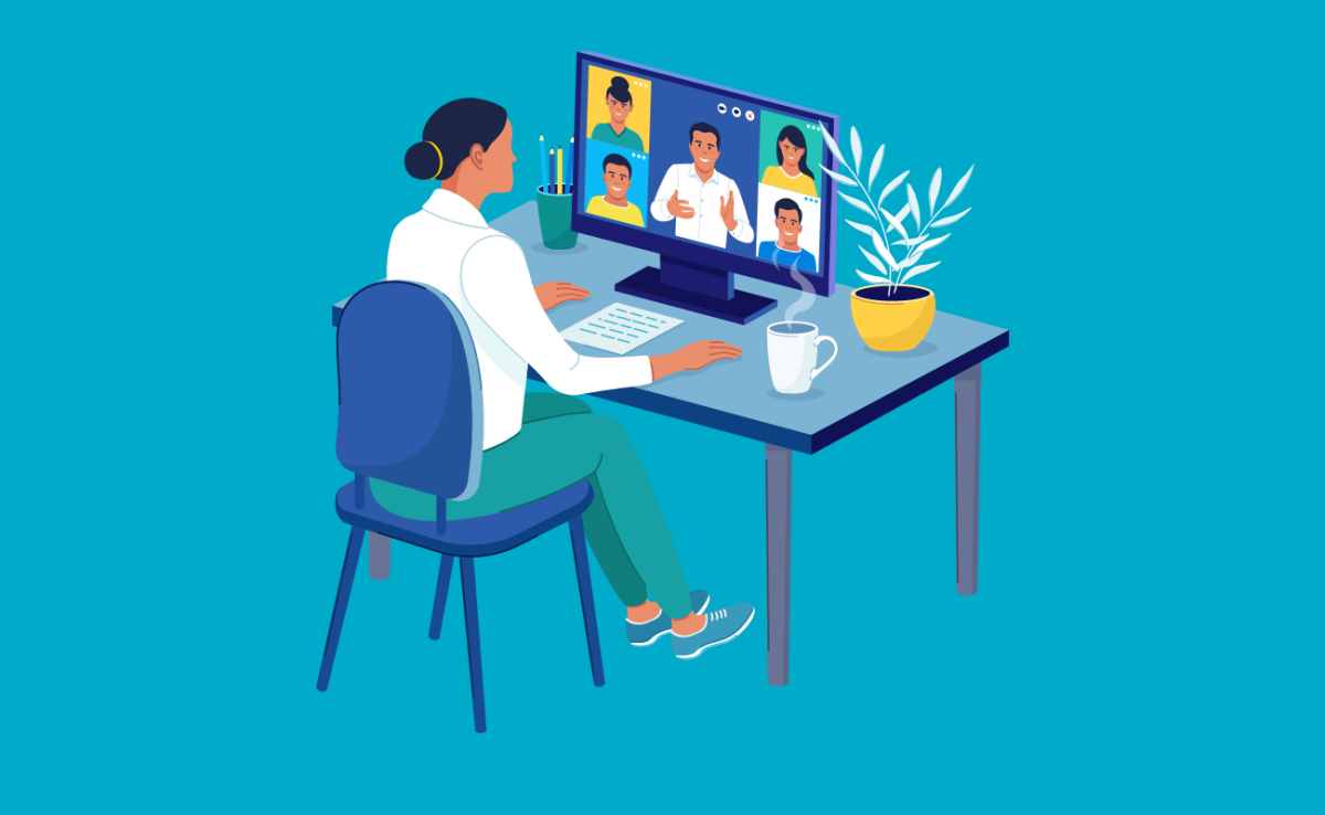 illustration d'un webinaire