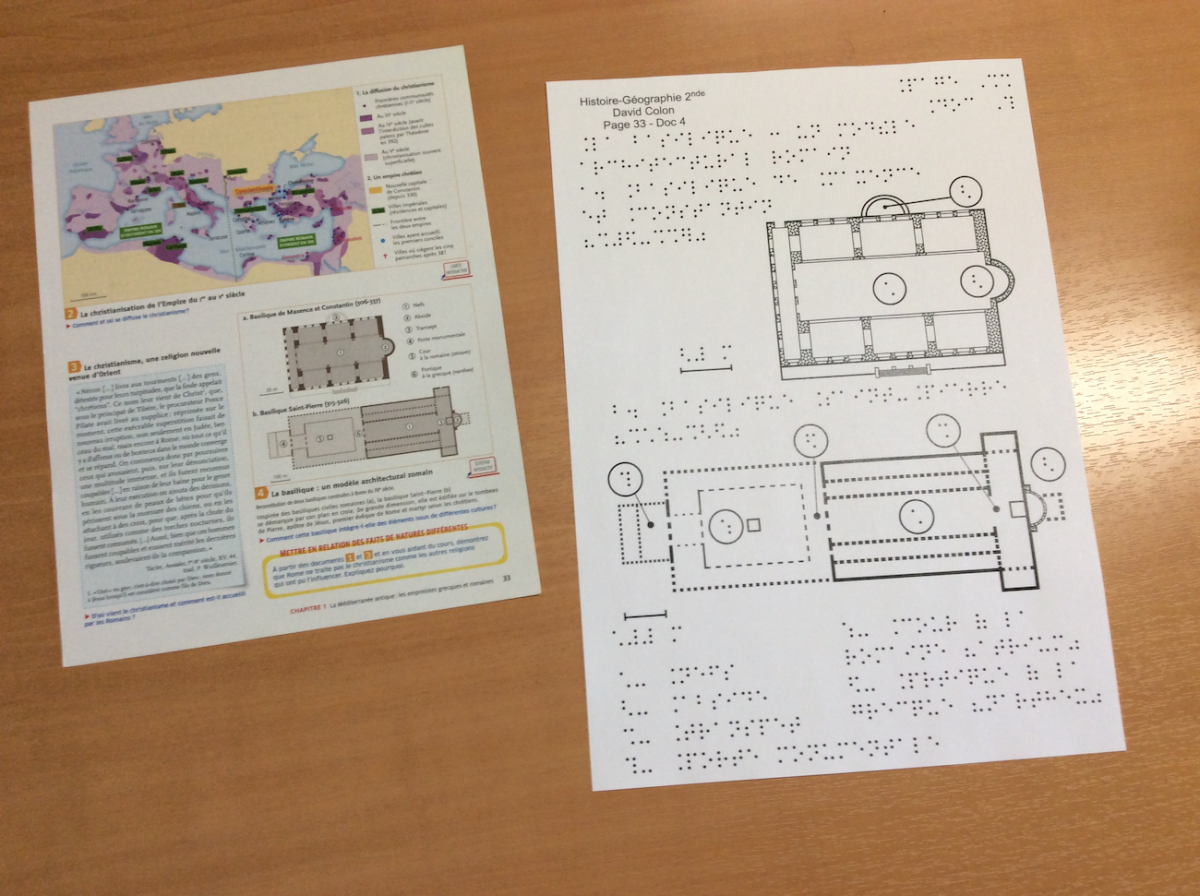 document adapté pour les malvoyants