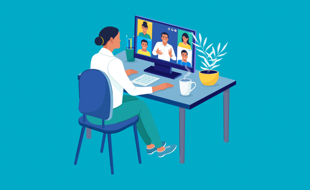 illustration d'un webinaire