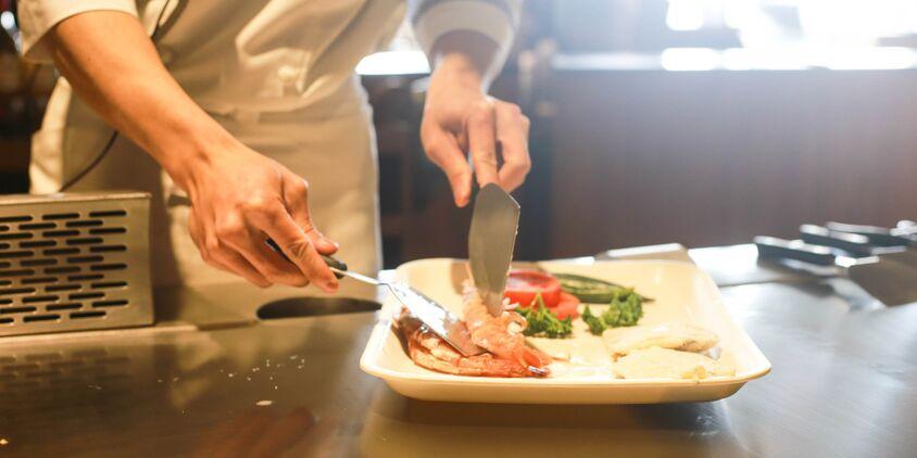 plat dans un restaurant