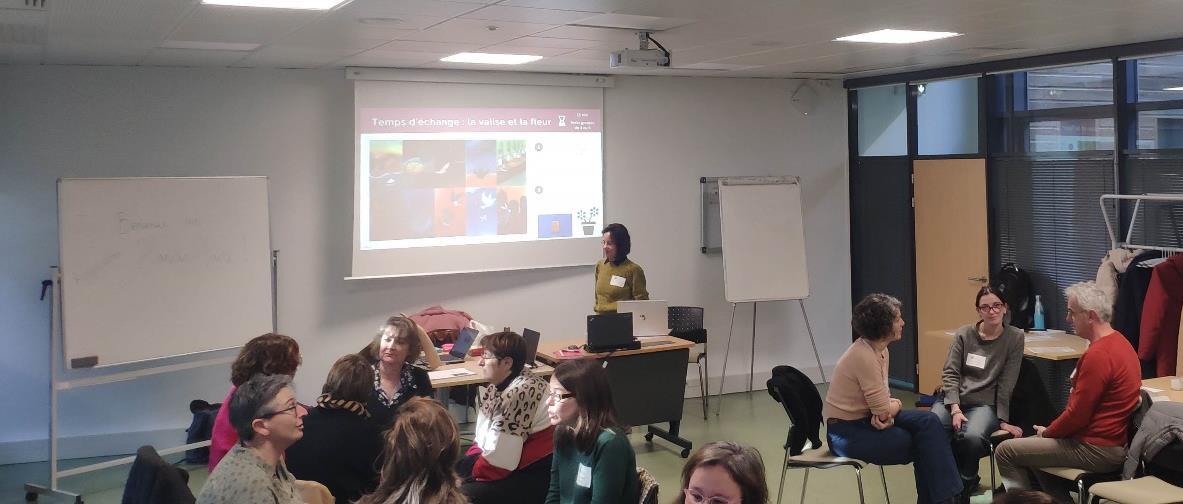 Participant à la journée Prendre soin de soi organisée en Pays de la Loire, le 11 janvier 2024