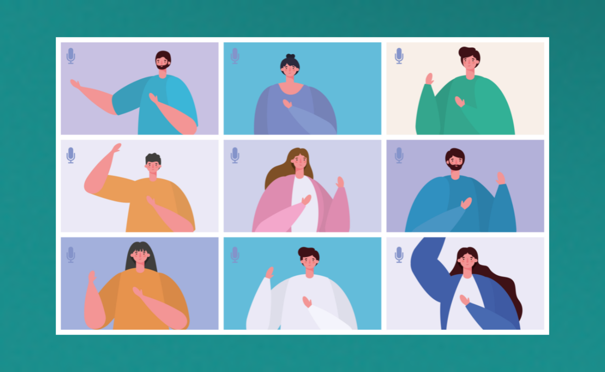illustration visioconférence 