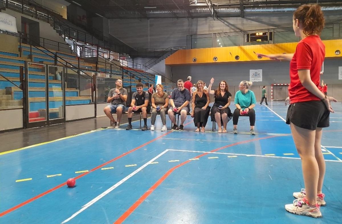 Participants à la session de sensibilisation au handisport à Marseille