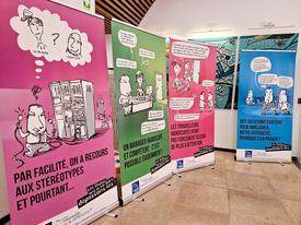 Des kakémonos de sensibilisation au handicap
