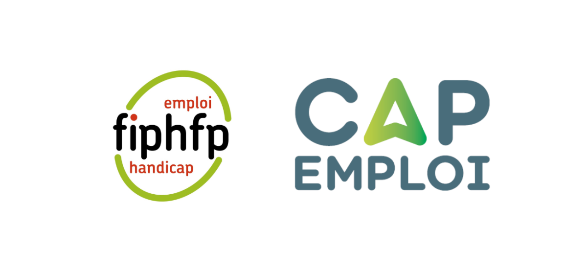Visuel montrant le logo du FIPHFP et celui de cap emploi