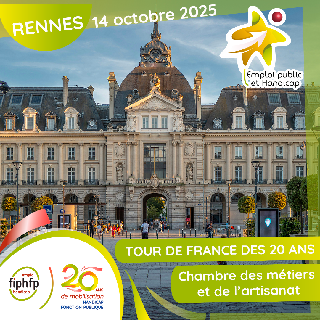 Photo de Rennes avec la mention "Rennes 14 octobre 2025 - Tour de France des 20 ans - Chambre des métiers et de l'artisanat