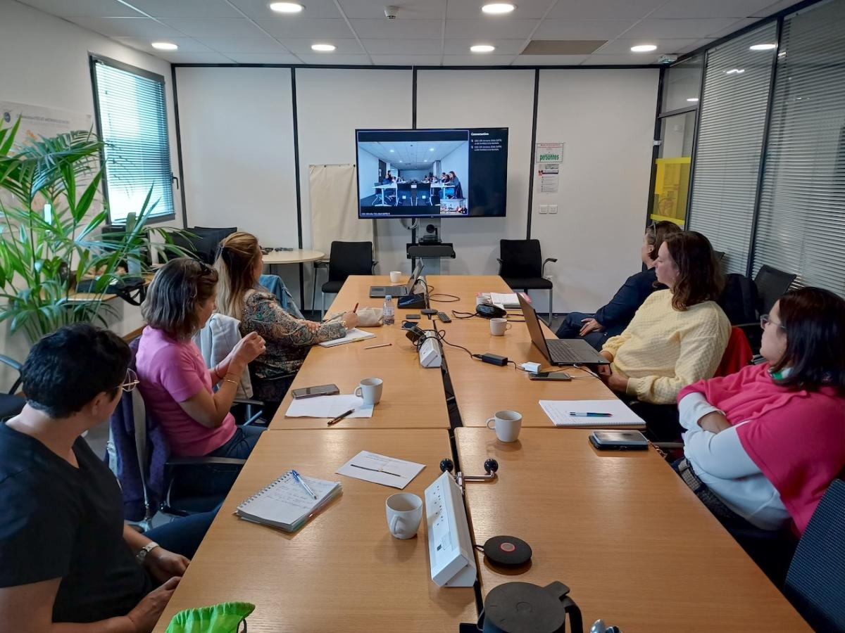 Photographie réalisée lors de la réunion des employeurs conventionnés