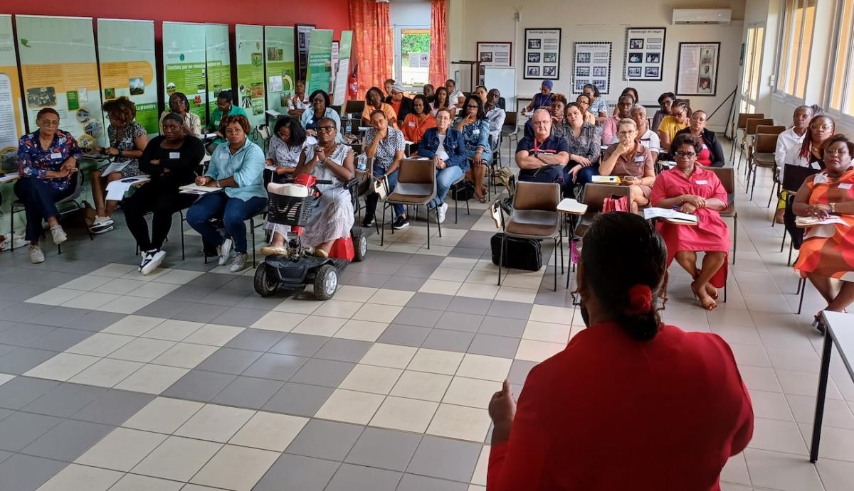 Vue sur la salle et les participants de la rencontre territoriale du 23 septembre en Guadeloupe