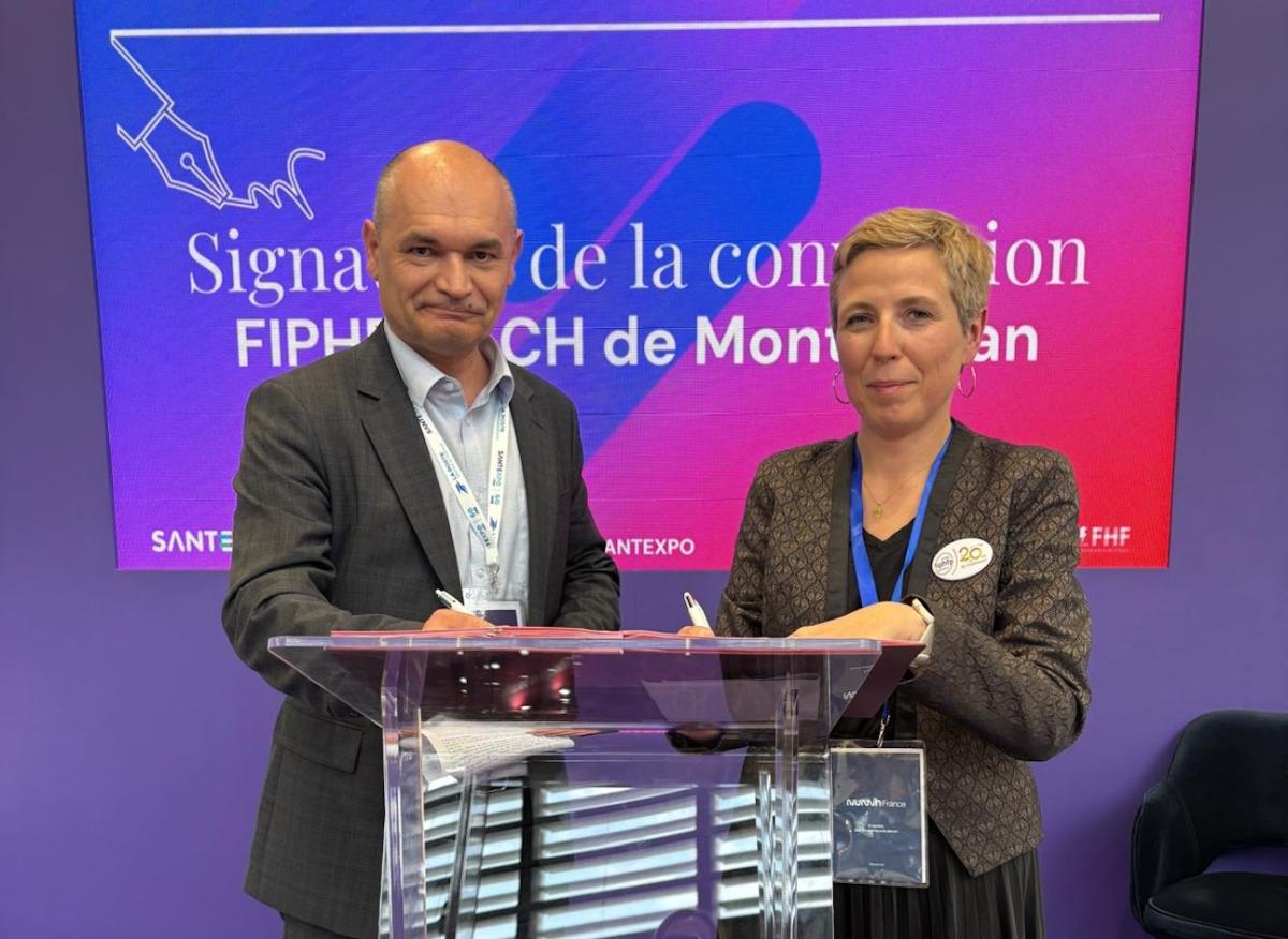 Séverine Baudouin, directrice adjointe du FIPHFP, et de Sébastien Massip, directeur du Centre hospitalier de Montauban