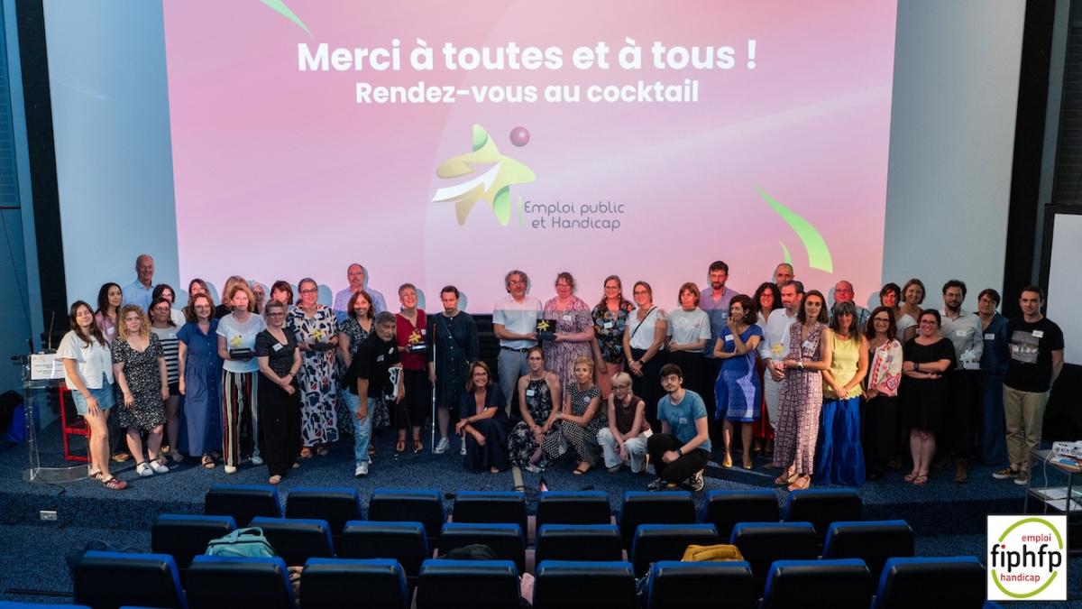Ensemble des lauréats des trophées Emploi public & handicap en Nouvelle-Aquitaine