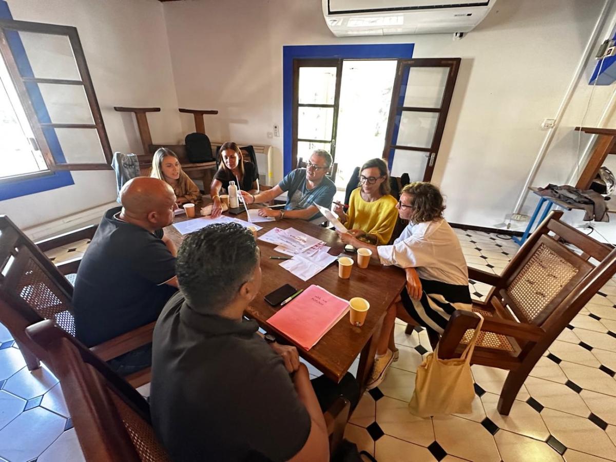 Table de l'un des ateliers collaboratifs