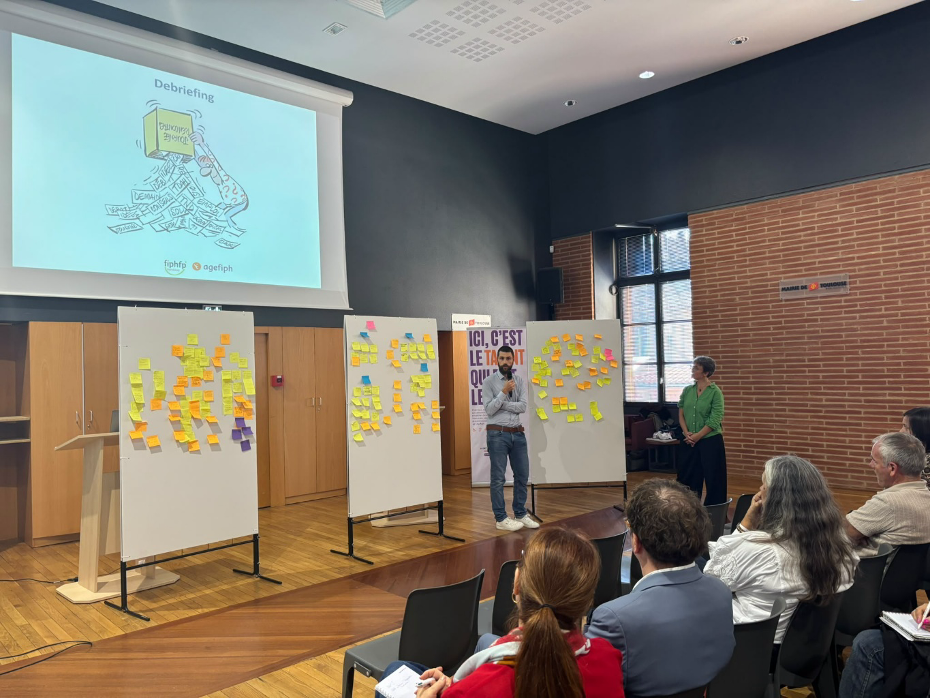 Photo du debrief de la journée
