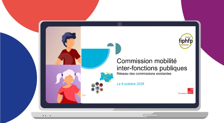 Ecran d'ordinateur avec un powerpoint 